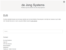 Tablet Screenshot of dejongsystems.nl